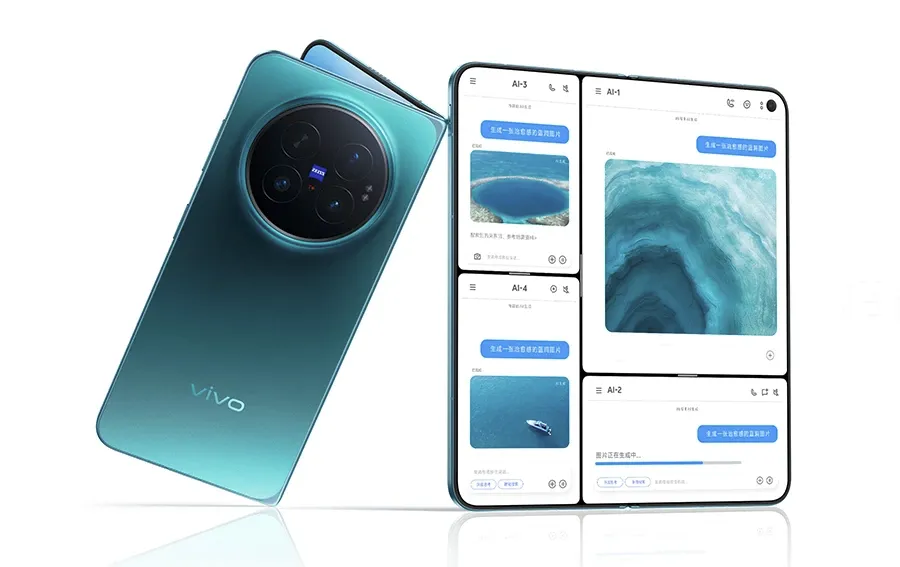 搭载蔡司APO超级长焦 vivo X Fold6折叠屏手机发布 全新“原子工作台”实现一屏四用-Newiing 昕尚界